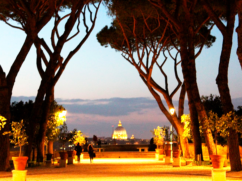 vistas nocturas de Roma